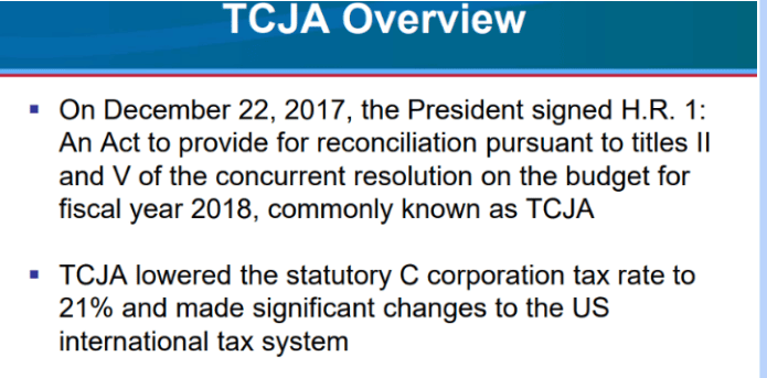 Thông báo của IRS về thay đổi thuế thu nhập doanh nghiệp mô hình C-Corp