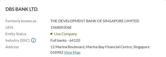 Tra cứu mã số UEN tại Singapore