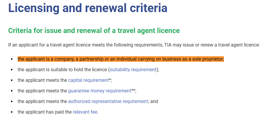 Ba loại hình đăng ký Travel Agent Licence tại Hồng Kông